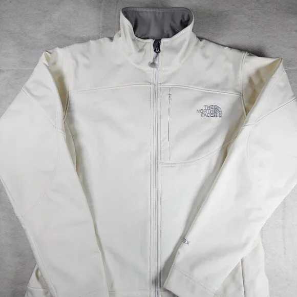 The North Face Apex Women's Full Zip Jacket Waterproof Wind Proof White Size S - Picture 2 of 5